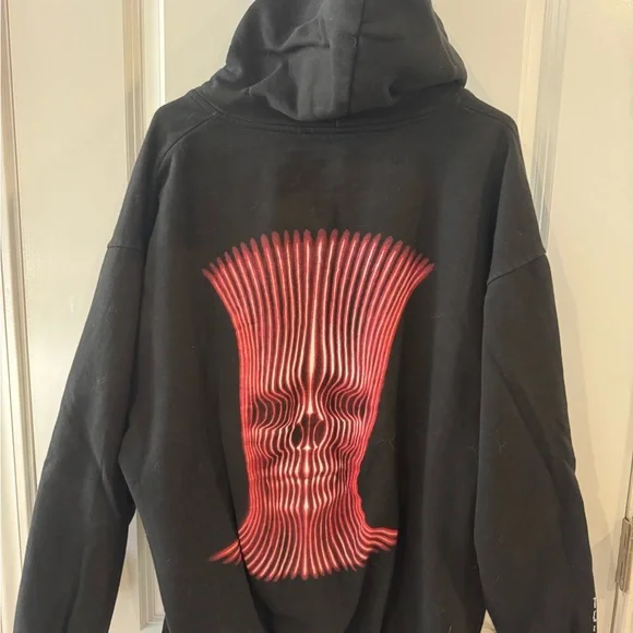 TOOL Black Zip-Up Hoodie with Silver Zipper - Picture 2 of 3